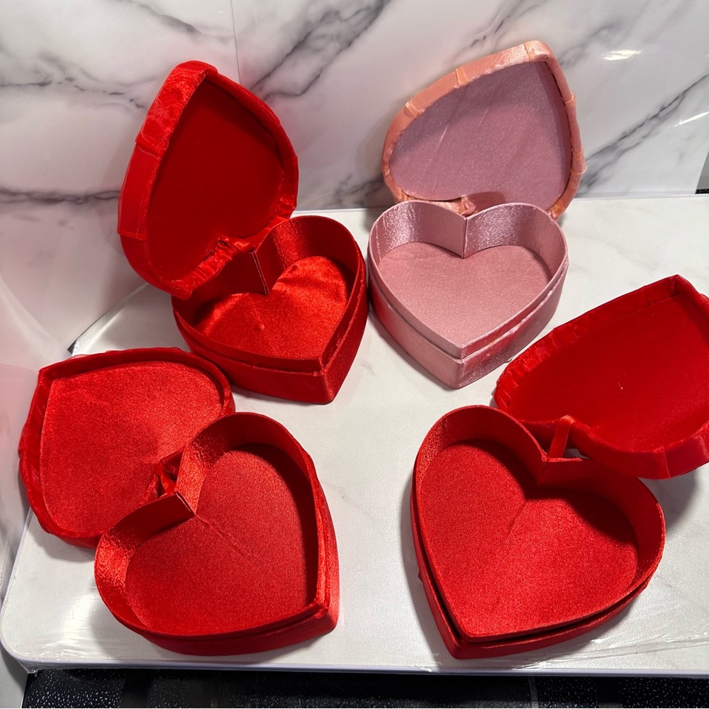 Heart boxes set of 4 perfect for valentines day